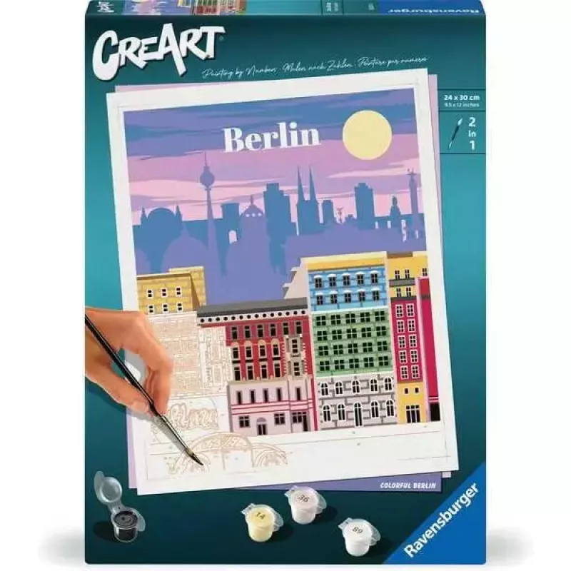 Jigsaw Puzzle Ravensburger CreArt Colorful Berlin, Malmotiv, 25521