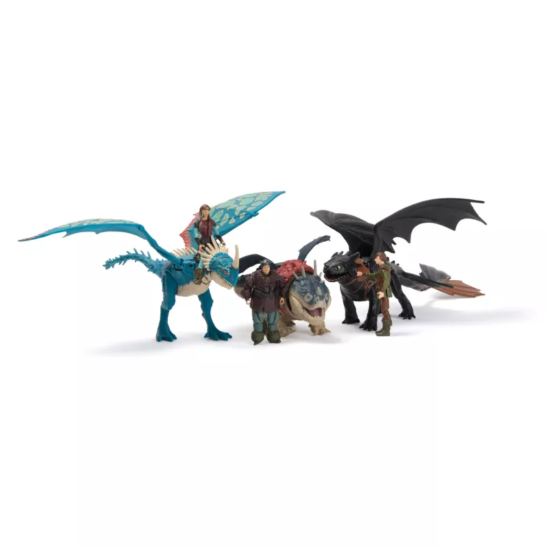 Action-Figuren-Set Spinmaster – DreamWorks Dragons: Gronckle & Fishlegs, Mehrfarbig, Ab 4 Jahren