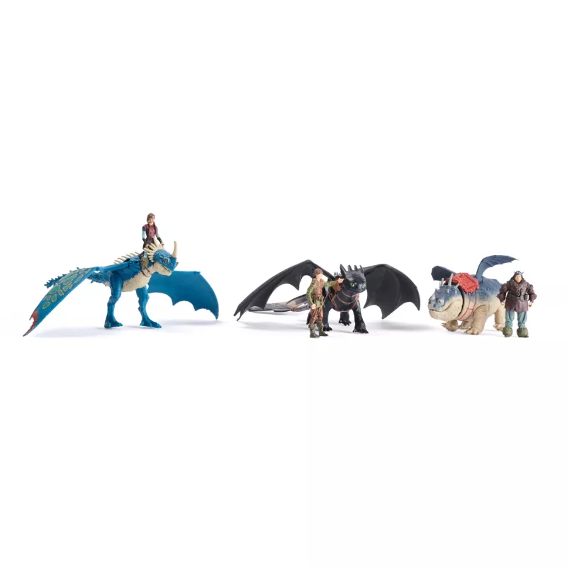 Action-Figuren-Set Spinmaster – DreamWorks Dragons: Gronckle & Fishlegs, Mehrfarbig, Ab 4 Jahren