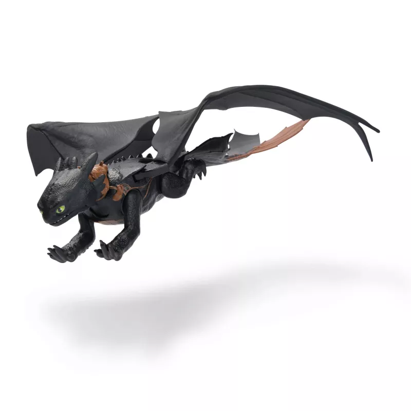 Actionfigur Spinmaster Ultimate Plasma Blast Toothless 25 Zoll Flügel Licht & Sound, ab 4 Jahren