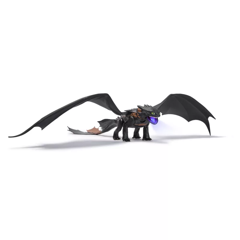 Actionfigur Spinmaster Ultimate Plasma Blast Toothless 25 Zoll Flügel Licht & Sound, ab 4 Jahren