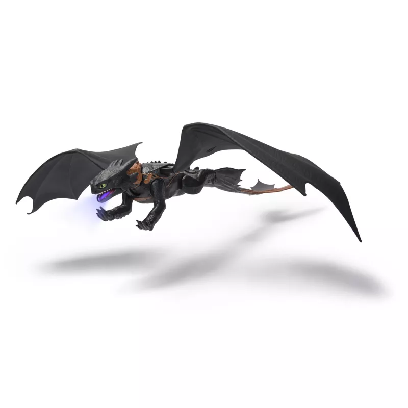 Actionfigur Spinmaster Ultimate Plasma Blast Toothless 25 Zoll Flügel Licht & Sound, ab 4 Jahren