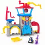 PAW Patrol : Air Rescue, Pup Squad Adventure Bay Airport Playset, mit Chase-Spielzeugauto & Fahrzeugwerfer, Kinderspielzeug für Jungen und Mädchen ab 3 Jahren