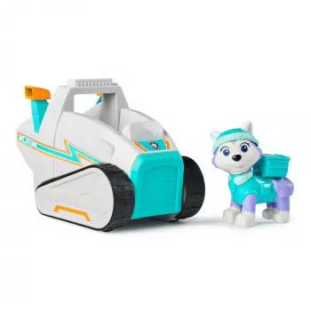 Fahrzeug Spinmaster PAW Patrol Everests Schneepflug – Kunststoff, für Kinder ab 3 Jahren, türkis/weiß