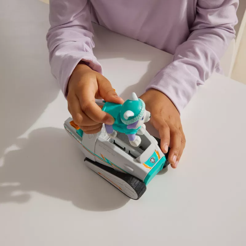 Fahrzeug Spinmaster PAW Patrol Everests Schneepflug – Kunststoff, für Kinder ab 3 Jahren, türkis/weiß
