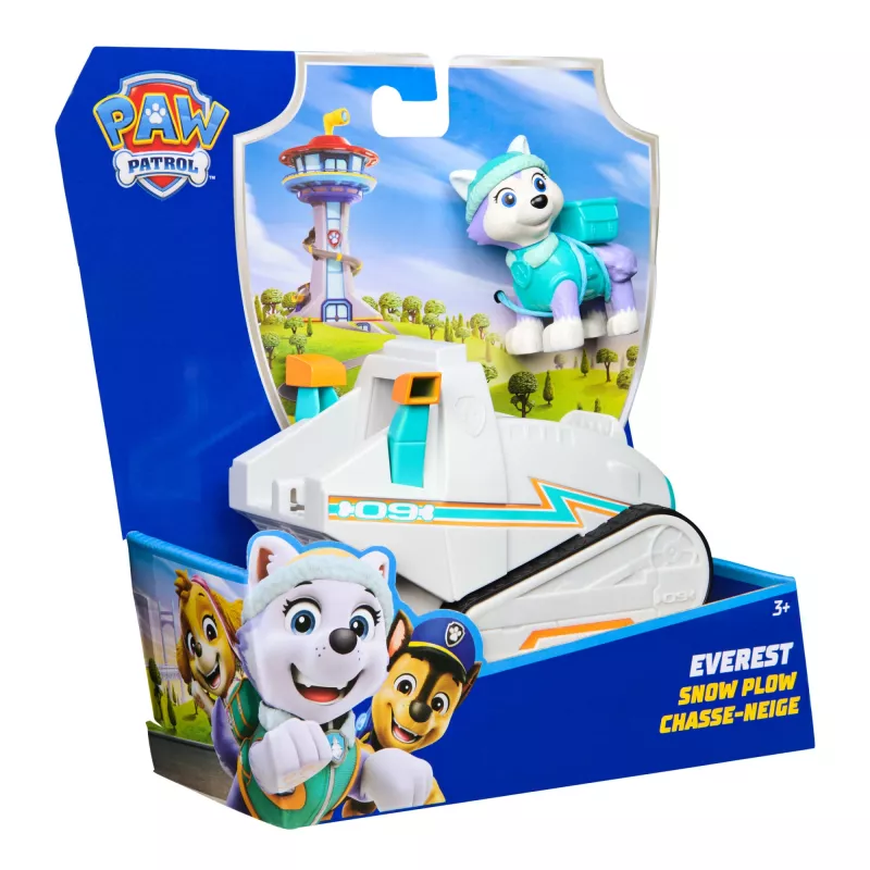 Fahrzeug Spinmaster PAW Patrol Everests Schneepflug – Kunststoff, für Kinder ab 3 Jahren, türkis/weiß