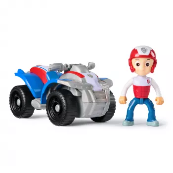 PAW Patrol, Ryders ATV-Spielzeugfahrzeug mit sammelbarer Actionfigur, nachhaltig ausgerichtetes Kinderspielzeug für Jungen und Mädchen ab 3 Jahren