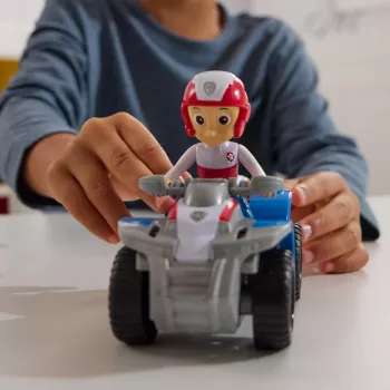 PAW Patrol, Ryders ATV-Spielzeugfahrzeug mit sammelbarer Actionfigur, nachhaltig ausgerichtetes Kinderspielzeug für Jungen und Mädchen ab 3 Jahren