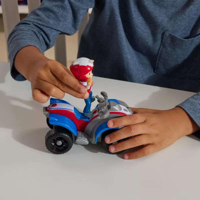 PAW Patrol, Ryders ATV-Spielzeugfahrzeug mit sammelbarer Actionfigur, nachhaltig ausgerichtetes Kinderspielzeug für Jungen und Mädchen ab 3 Jahren