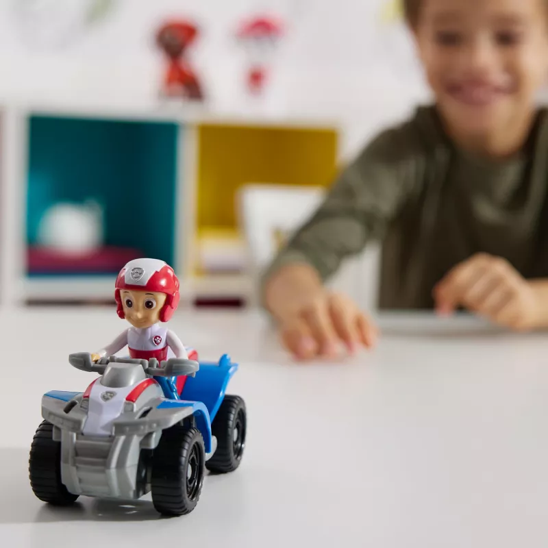 PAW Patrol, Ryders ATV-Spielzeugfahrzeug mit sammelbarer Actionfigur, nachhaltig ausgerichtetes Kinderspielzeug für Jungen und Mädchen ab 3 Jahren