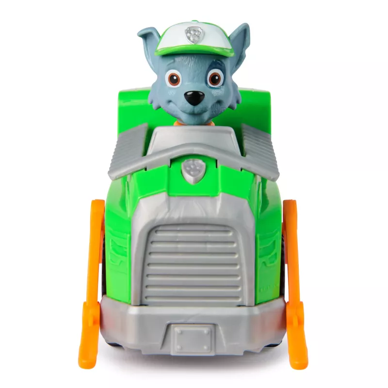 PAW Patrol, Rockys Recycling-LKW, Spielzeugauto mit sammelbarer Actionfigur, nachhaltiges Spielzeug für Jungen und Mädchen ab 3 Jahren