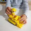 PAW Patrol, Rubbles Bulldozer Spielzeug-LKW mit Sammel-Actionfigur, nachhaltig bewusste Kinderspielzeuge für Jungen & Mädchen ab 3 Jahren