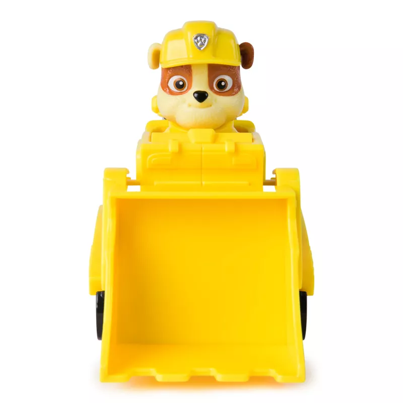 PAW Patrol, Rubbles Bulldozer Spielzeug-LKW mit Sammel-Actionfigur, nachhaltig bewusste Kinderspielzeuge für Jungen & Mädchen ab 3 Jahren