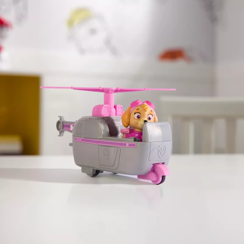 PAW Patrol, Skyes Helikopter, Spielzeugfahrzeug mit Sammelfigur, nachhaltig hergestelltes Kinderspielzeug für Jungen & Mädchen ab 3 Jahren