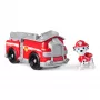PAW Patrol, Marshalls Feuerwehrauto, Spielfahrzeug mit sammelbarer Actionfigur, nachhaltig hergestelltes Kinderspielzeug für Jungen und Mädchen ab 3 Jahren