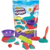 Kinetisches Sand-Set für Kinder Spinmaster Mold n’ Flow 1,5 lb Rot & Türkis mit 3 Werkzeugen (ab 3 Jahren)