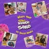 Kinetisches Sand-Set für Kinder Spinmaster Mold n’ Flow 1,5 lb Rot & Türkis mit 3 Werkzeugen (ab 3 Jahren)