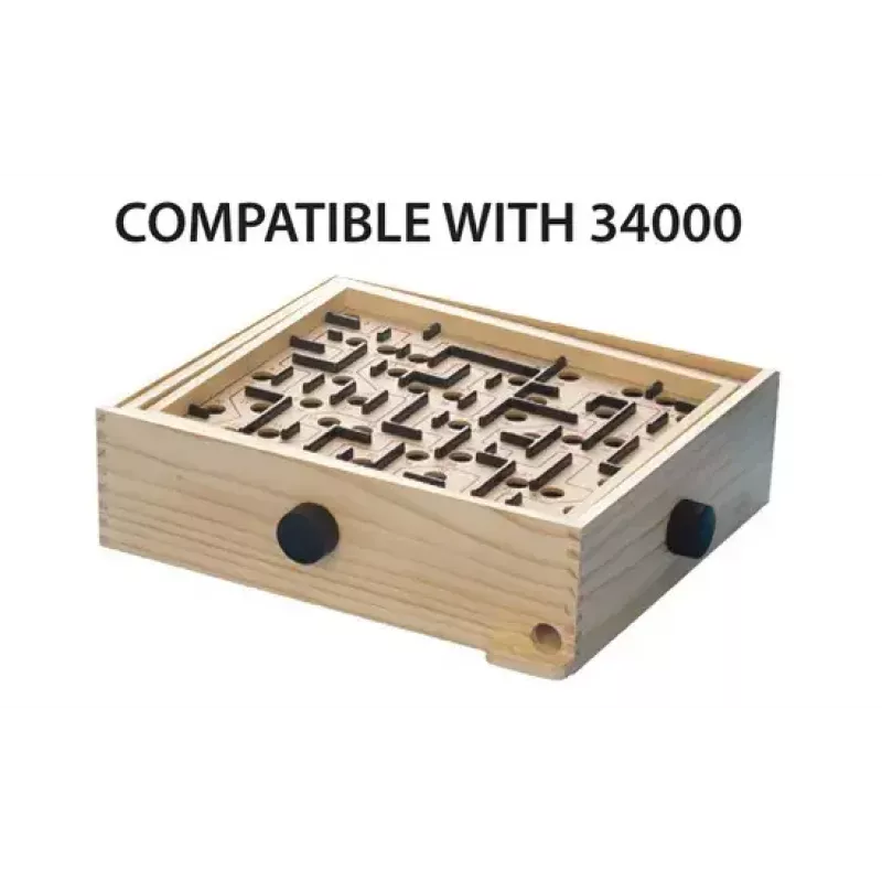 Holz-Labyrinth-Brettspiel Ravensburger BRIO Labyrinth Boards, schwarz, 273×228×9 mm, ab 6 Jahren