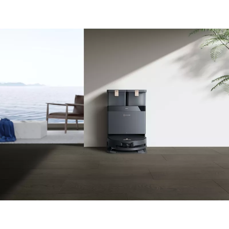 Saugroboter Ecovacs Deebot X8 Pro Omni, schwarz, Staubbeutel 0,22 L, Laufzeit 145 min, Li-Ion 6400 mAh