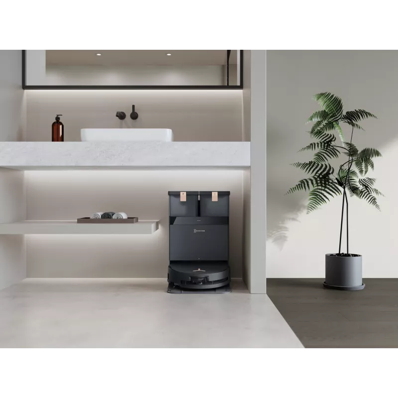 Saugroboter Ecovacs Deebot X8 Pro Omni, schwarz, Staubbeutel 0,22 L, Laufzeit 145 min, Li-Ion 6400 mAh