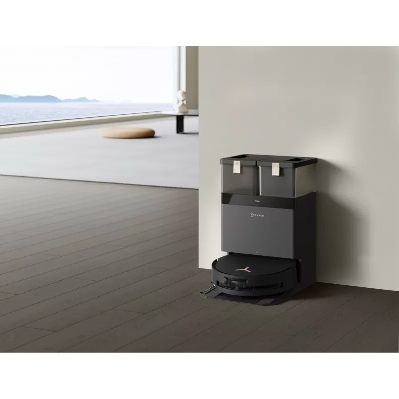 Saugroboter Ecovacs Deebot X8 Pro Omni, schwarz, Staubbeutel 0,22 L, Laufzeit 145 min, Li-Ion 6400 mAh