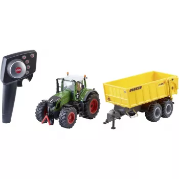 Spielzeugtraktor Siku Fendt 939 mit Joskin-Anhänger, Druckguss 1:32