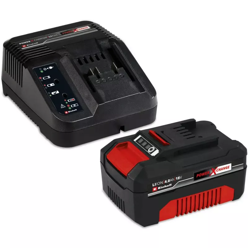 Akkurasenmäher und Rasentrimmer-Set EINHELL GE-CM 18/30 + GE-CT 18, rot/schwarz, Li-Ion 4,0 Ah