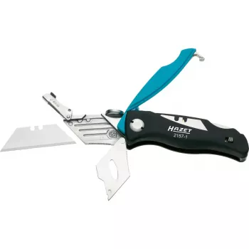 Klappmesser mit Verriegelung HAZET 2157-1 Schwarz Blau