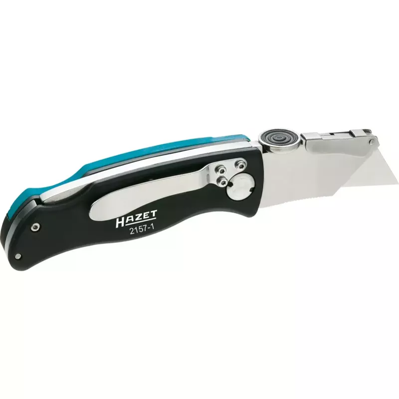 Klappmesser mit Verriegelung HAZET 2157-1 Schwarz Blau