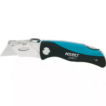 Klappmesser mit Verriegelung HAZET 2157-1 Schwarz Blau