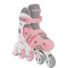 Kinder-Lernrollschuhe GLOBBER 2 in 1 Größe 30–33 rosa – verstellbares Inline-/Quad-Set für Anfänger