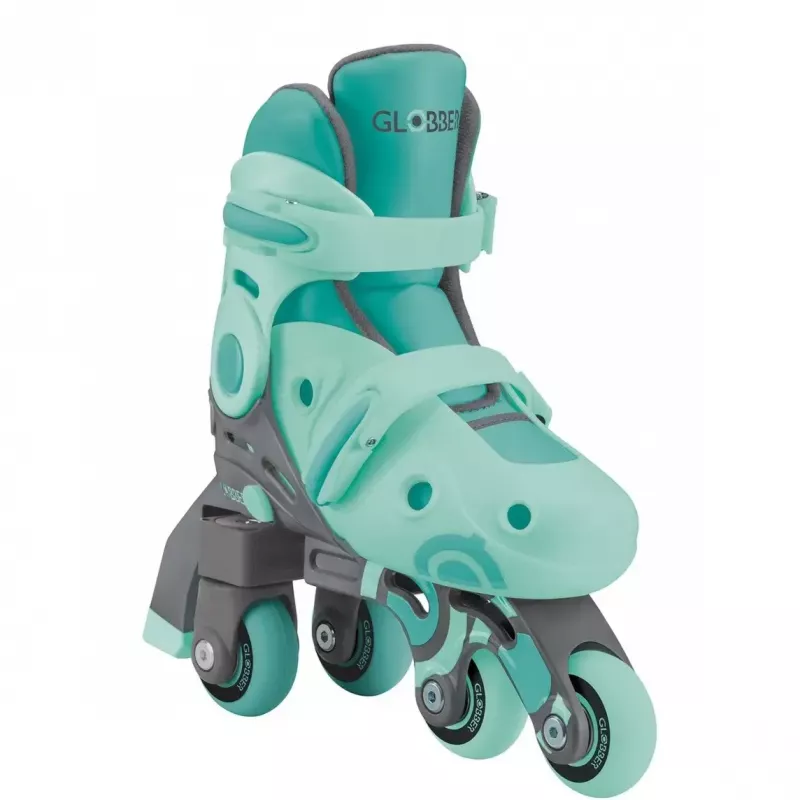 Skates GLOBBER Learning Skates 2 in 1 Größe 26–29 mint — verstellbare Lern-Skates für Kinder