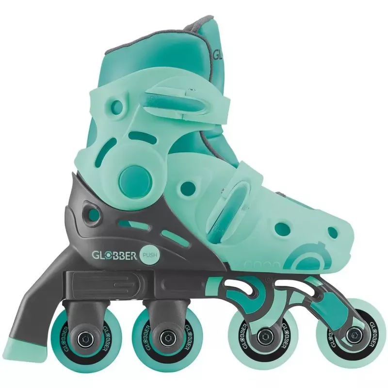 Skates GLOBBER Learning Skates 2 in 1 Größe 26–29 mint — verstellbare Lern-Skates für Kinder