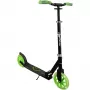 Kick scooter Muuwmi GLOW mit 215 mm leuchtenden Rädern, schwarz/grün
