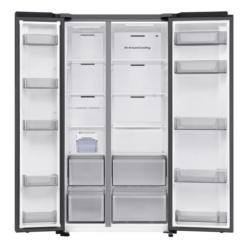 Samsung Series 6 RS70F65QEF side-by-side Kühlschrank Freistehend 659 L Schwarz