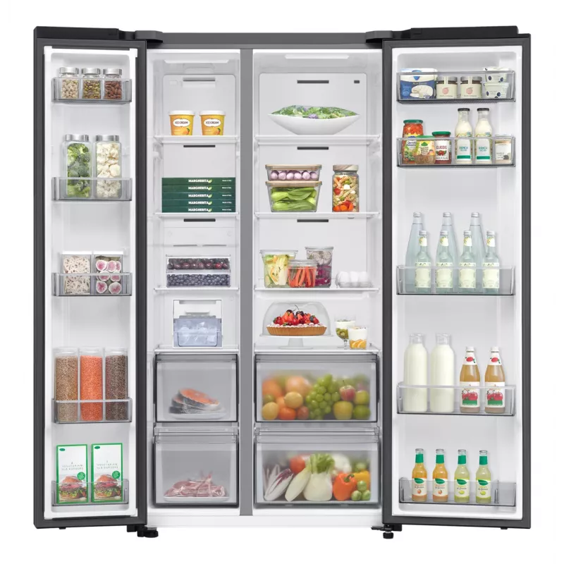 Samsung Series 6 RS70F65QEF side-by-side Kühlschrank Freistehend 659 L Schwarz