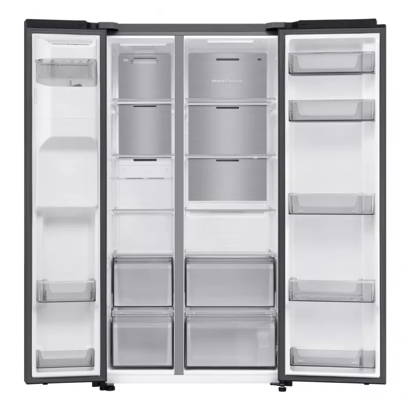 Samsung RS70F64KDF side-by-side Kühlschrank Freistehend 640 L Schwarz