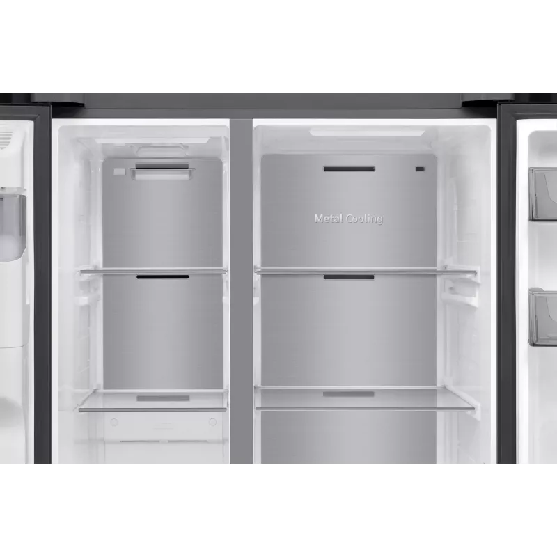 Samsung RS70F64KDF side-by-side Kühlschrank Freistehend 640 L Schwarz