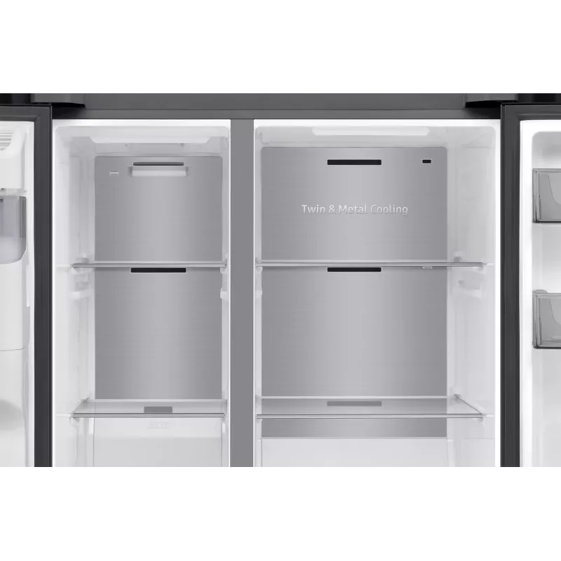 Samsung Series 7 RS70F66KCF Side-by-Side Kühlschrank Freistehend 634 L Schwarz