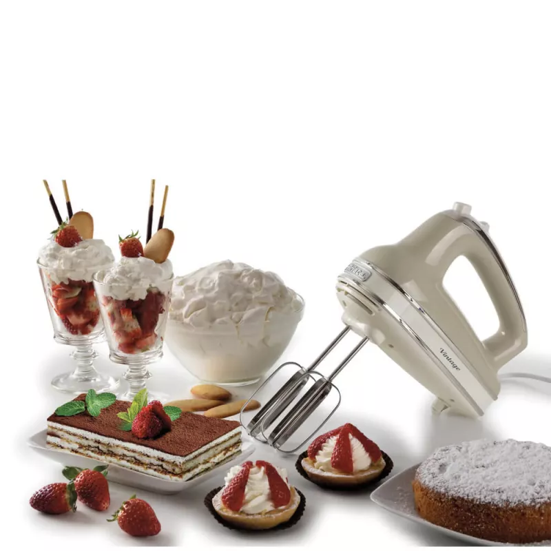 Handmixer ARIETE 1548CR — 450 W, beige, elektrischer Handmixer mit Rührbesen