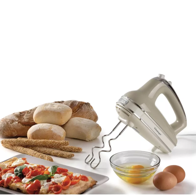 Handmixer ARIETE 1548CR — 450 W, beige, elektrischer Handmixer mit Rührbesen