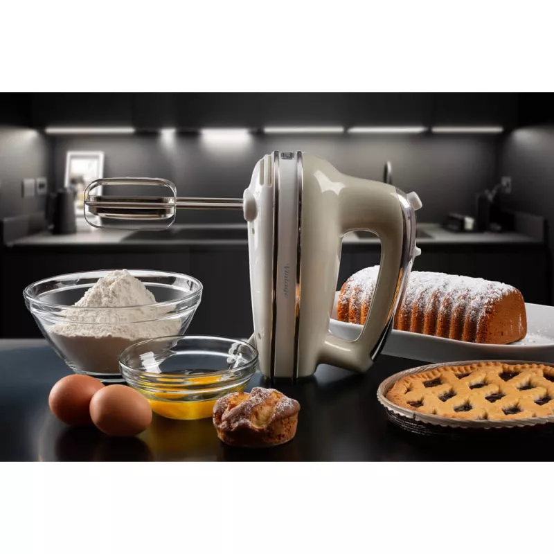 Handmixer ARIETE 1548CR — 450 W, beige, elektrischer Handmixer mit Rührbesen