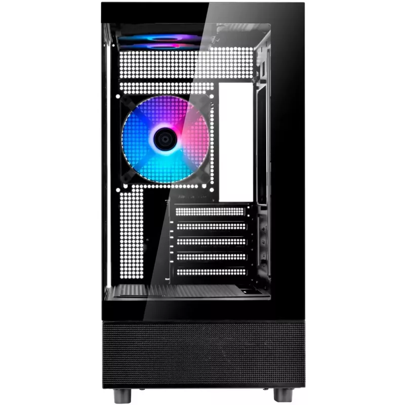 Computergehäuse Silverstone Technology Lucid 04 ATX schwarz