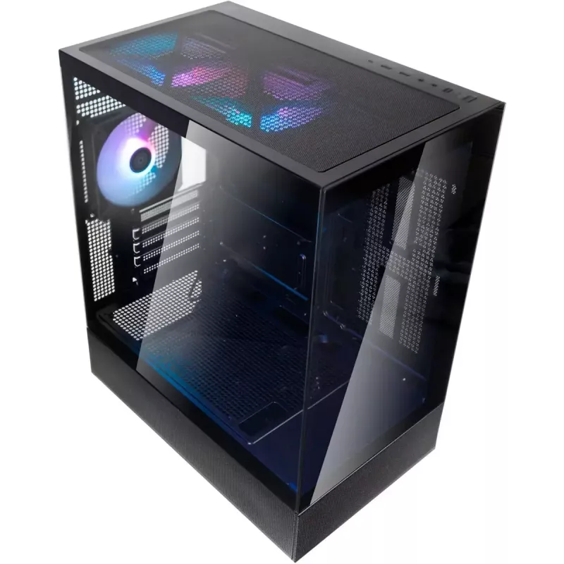 Computergehäuse Silverstone Technology Lucid 04 ATX schwarz
