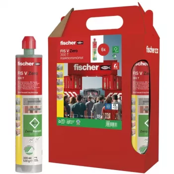 Injektionsmörtel FISCHER FIS V Zero 300 T, 6 × 300 ml Kartuschen (grün)