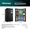 Hisense Side-by-Side-Kühlschrank RQ760N4IFE – Freistehender Multi-Door, 577 L Gesamtkapazität, Schwarz