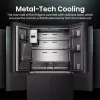 Hisense Side-by-Side-Kühlschrank RQ760N4IFE – Freistehender Multi-Door, 577 L Gesamtkapazität, Schwarz