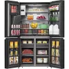 Hisense Side-by-Side-Kühlschrank RQ760N4IFE – Freistehender Multi-Door, 577 L Gesamtkapazität, Schwarz