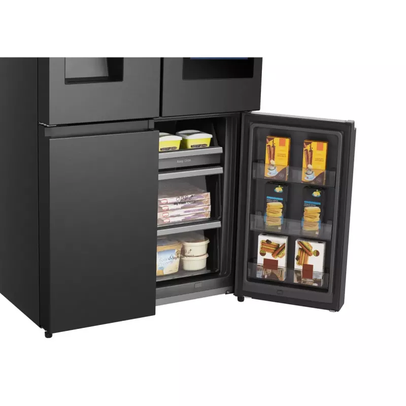 Hisense Side-by-Side-Kühlschrank RQ760N4IFE – Freistehender Multi-Door, 577 L Gesamtkapazität, Schwarz