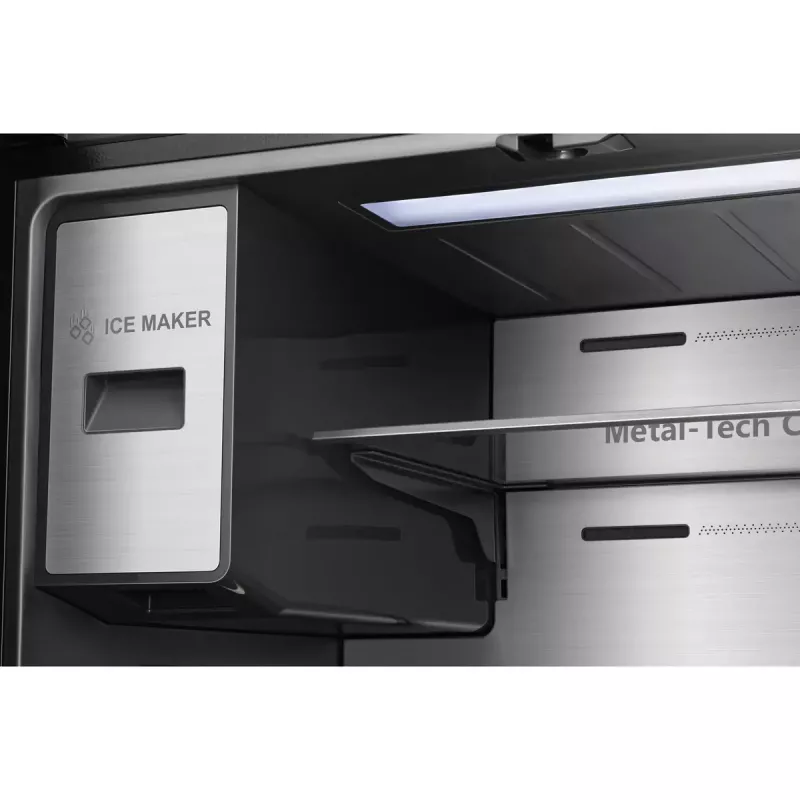 Hisense Side-by-Side-Kühlschrank RQ760N4IFE – Freistehender Multi-Door, 577 L Gesamtkapazität, Schwarz